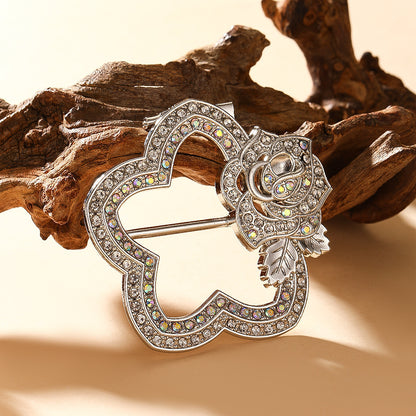 Waist-cinching Accessory Clip For Securing High-end Brooches