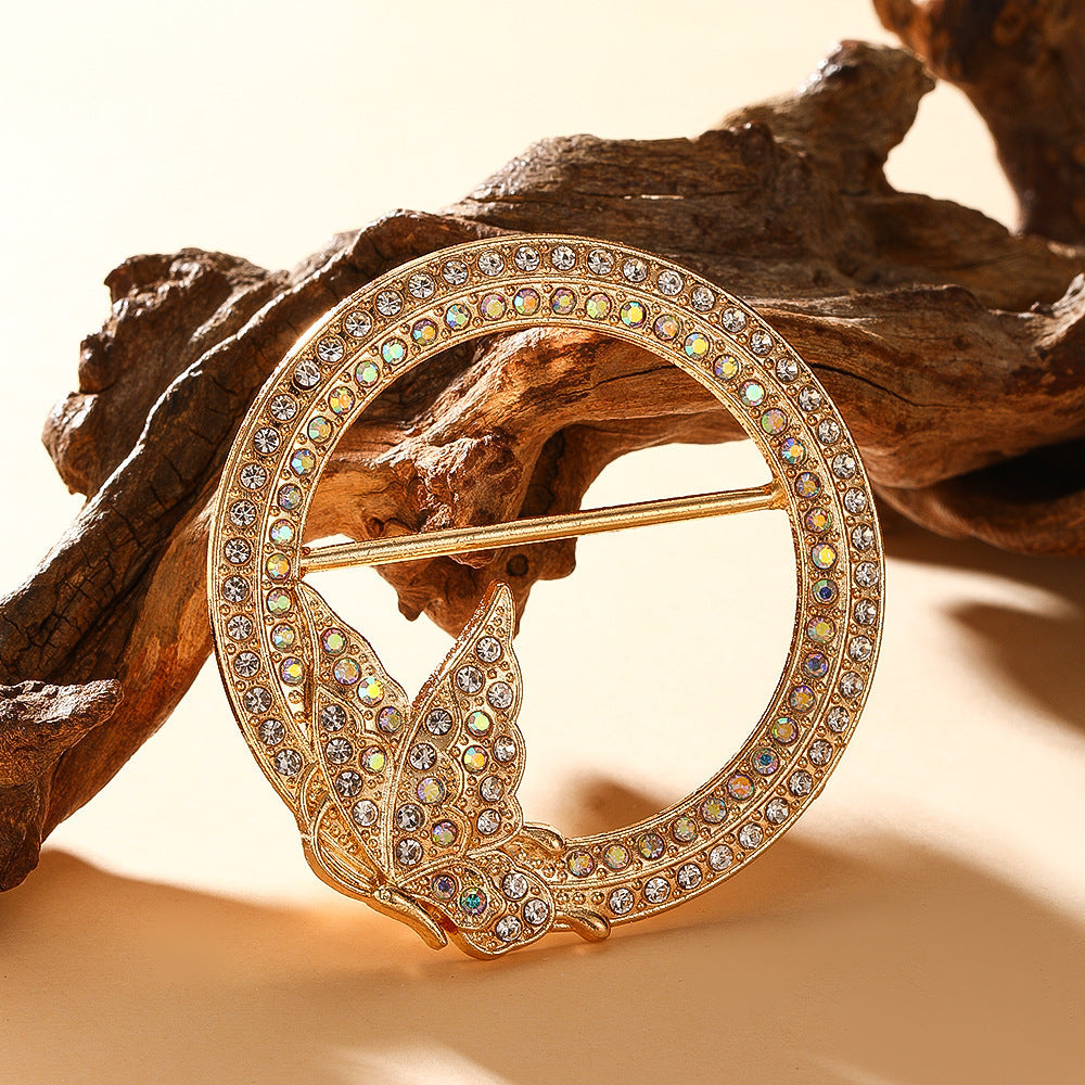 Waist-cinching Accessory Clip For Securing High-end Brooches