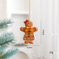 Christmas Decorations Elderly Snowman Gingerbread Man Small Pendant