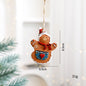 Christmas Decorations Elderly Snowman Gingerbread Man Small Pendant