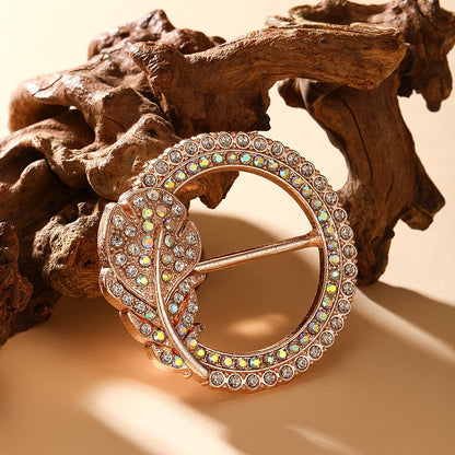 Waist-cinching Accessory Clip For Securing High-end Brooches